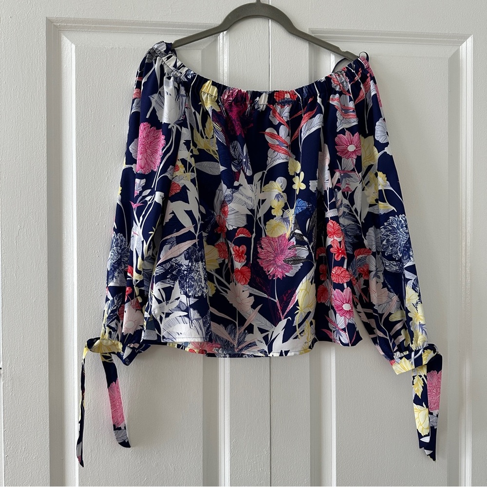 Yumi Kim Floral Off-Shoulder Women's Top sz XS